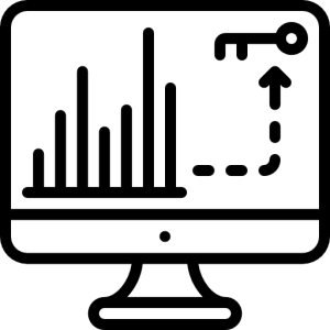 Illustration of an SEO audit with a chart